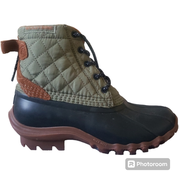 NWOT Womens Green Wolverine Torrent Quilted Duck Boot Size 8 - Picture 1 of 6